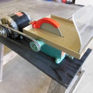 HIGHLAND PARK TS-6 TRIM LAPIDARY TRIM WITH 1/4 H.P. MOTOR AND NEW BLADE