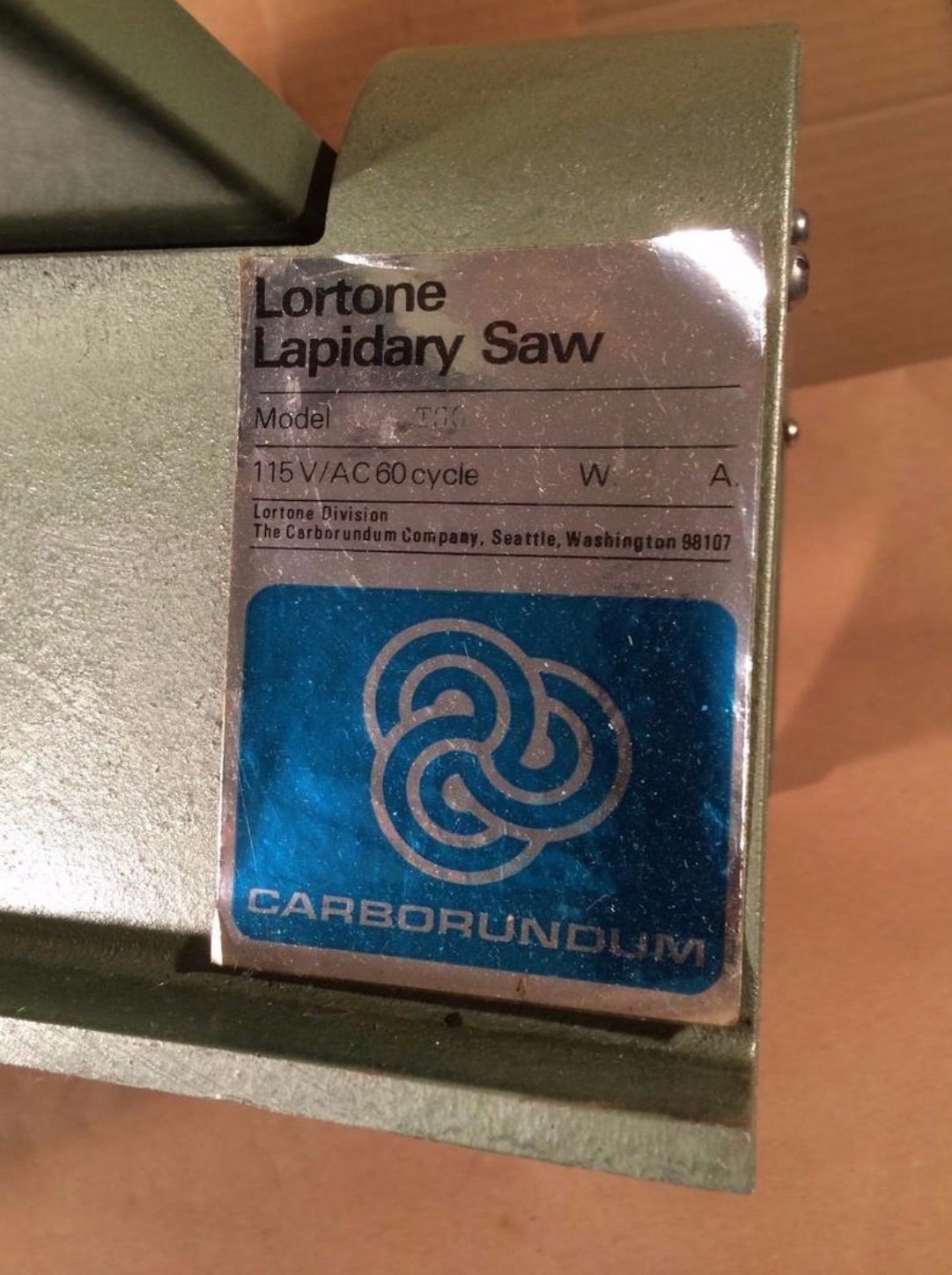 LORTONE LAPIDARY SAW NEW TS-6 ROCK SAW - Image 3