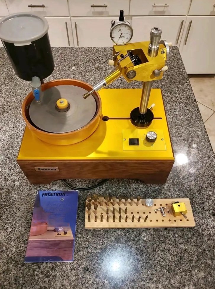 RLE 8" FACETING MACHINE, EXCELLENT USED CONDITION FACETRON FACET