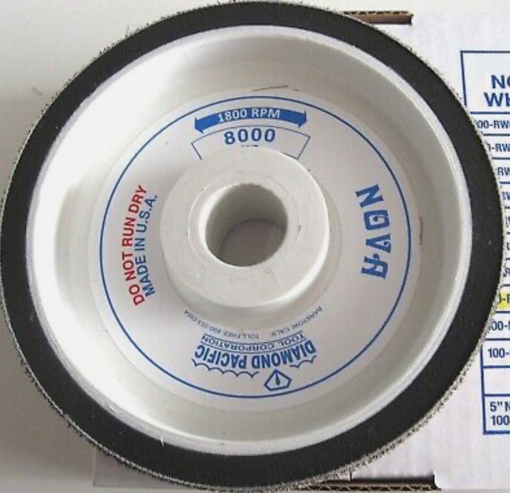 6" NOVA Diamond Pacific GRIT 8000 Cabbing Shaping Sanding Polishing Wheel Genie - Image 2