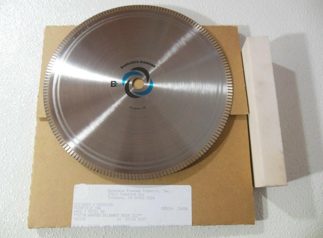 BARRANCA DIAMOND 10 INCH LAPIDARY ROCK CUTTING SAW BLADE BD 301