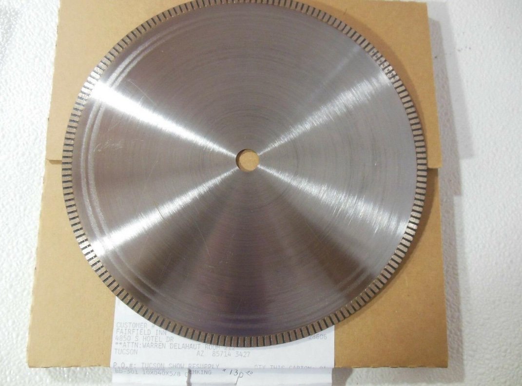 BARRANCA DIAMOND 10 INCH LAPIDARY ROCK CUTTING SAW BLADE BD 301 - Image 2