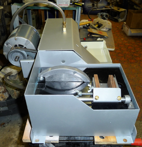 Lortone LUX-6 6 inch Combination lapidary arbor & trim saw - Image 5